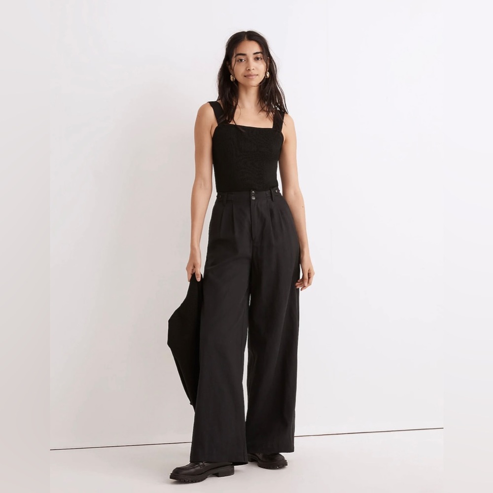 NWT Women’s Madewell The Petite Harlow Wide-Leg Pant, Size 2P